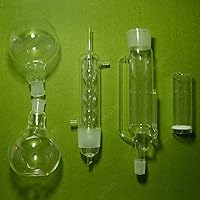 lab Glass,1000ml soxhlet Extractor with Two Boiling flasks,and The Glass Thimble