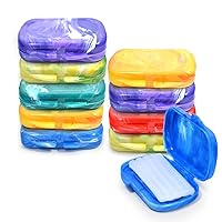 Orthodontic Dental Wax for Braces Patient Comfort Designer Marble Cases - Assorted Colors (10 Pack)