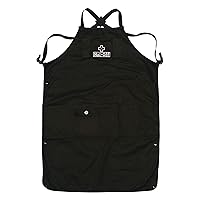 Muc-Off Workshop Apron - Unisex, Adjustable Length Black Apron with Front Pocket - Perfect for Protecting Clothes During Bike Cleaning and Maintenance, one Size