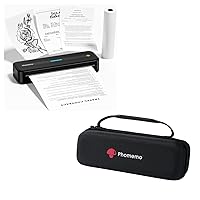 Phomemo M832 Portable Printer & M832 Case, Upgrade Portable Printers Wireless for Travel,Bluetooth No Ink Printer
