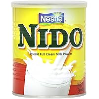 Nestle Nido Full Milk Powder from UK - Instant Cream for Coffee & Tea Beverages with Added Vitamins & Minerals & No Added Preservatives or Colours - 14 Ounces Tin