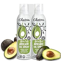 100% Pure Avocado Oil Spray, Keto and Paleo Diet Friendly, Kosher Cooking Spray for Baking, High-Heat Cooking and Frying (13.5 oz, 2 Pack)