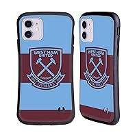 Head Case Designs Officially Licensed West Ham United FC Away 2020/21 Crest Kit Hybrid Case Compatible with Apple iPhone 11