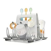 Prince Lionheart Baby Bottle Drying Rack, Deluxe Drying Station Essential Home Item, Holds Up To 8 Large Bottles, Accommodates Many Feeding Accessories and Teething Toys
