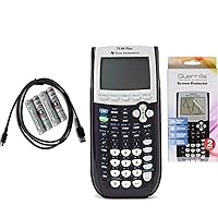 Texas Instruments TI 84 Plus Graphing Calculator with Guerrilla Military Grade Screen Protector Set, Certified Reconditioned