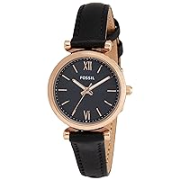 Women's Carlie Mini Quartz Stainless Steel and Leather Watch