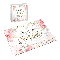 Lillian Rose Gift, Will You be Our Flower Girl Puzzle, One Size, Pink
