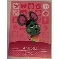 Nintendo Animal Crossing Happy Home Designer Amiibo Card Anicotti 184/200 USA Version