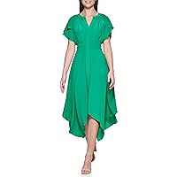 kensie Women's High Low W/Smocking