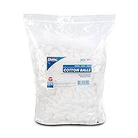 801 Cotton Ball, Non Sterile, Medium, White, Pack of 4000