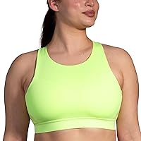 Brooks Women's 3 Pocket Sports Bra for Running, Workouts & Sports - Lt Lime - 34 DD/E