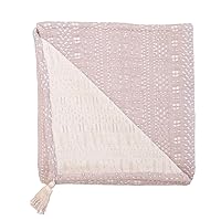 Crane Baby Bohemian Dream Blanket, Soft Cotton Nursery and Stroller Blanket, 100% Cotton, 36