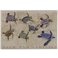 Animal World - Race For Survival Refrigerator Magnet - Tan