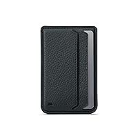 Mous – MagSafe Compatible Wallet Card Holder – Cell Phone Magnetic Wallet for iPhone 15/14/13/12 Series Phones – MagSafe Compatible Accessory - Black Leather