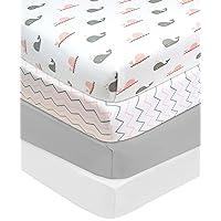 American Baby Company 4 Pack Fitted Crib Sheets 28