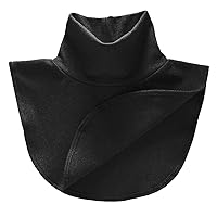 YiZYiF Faux Turtleneck Half Top Mock Blouse Dickey Collar Fashion Detachable Thick Autumn Winter Neck Warmer Cover