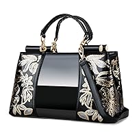 Nevenka Handbags For Women Patent Leather Designer Purse Suitable for Shopping Party Daily Use