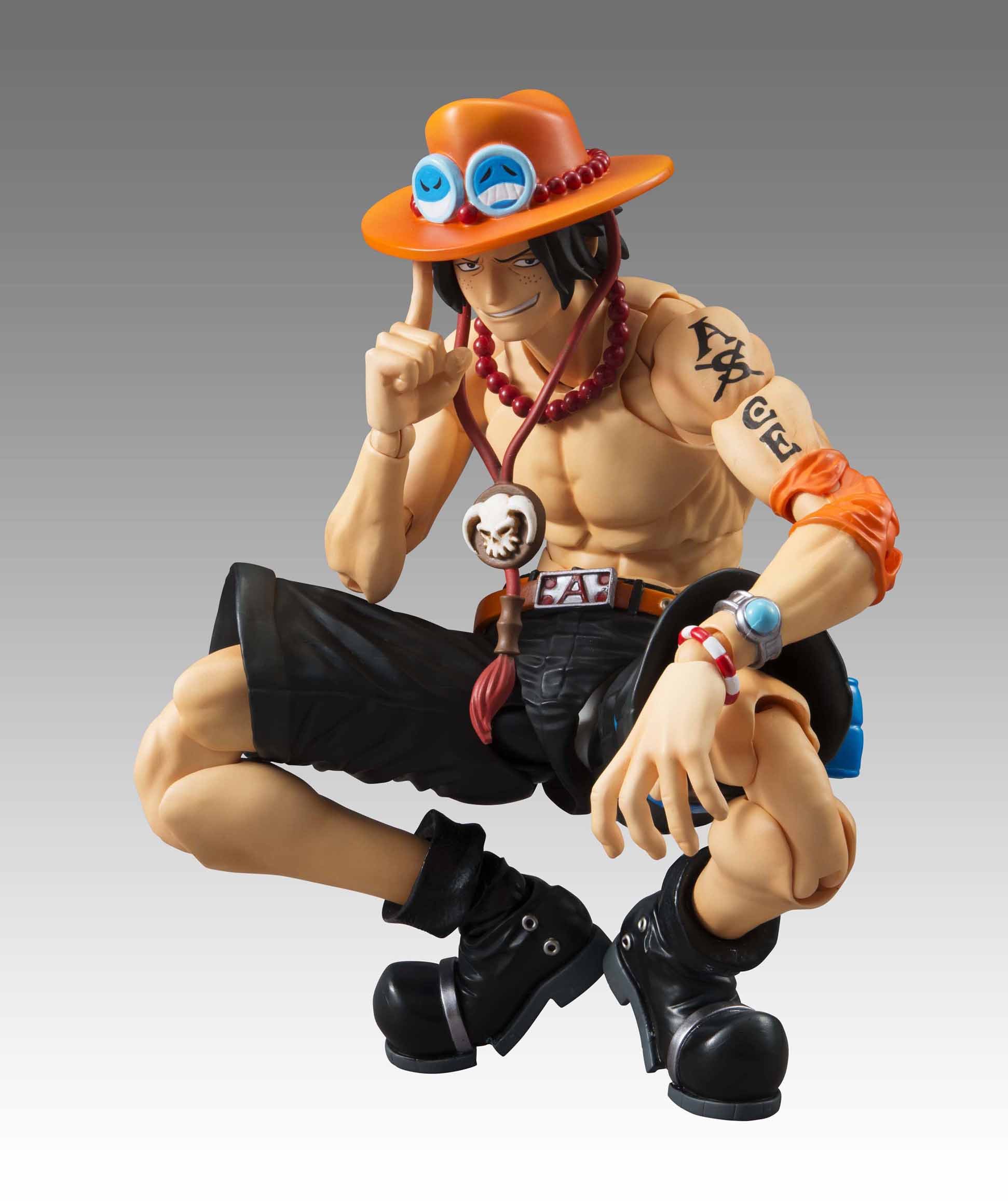 MegaHouse ONE PIECE Variable Action Heroes Portgas D Ace PVC Figurine 