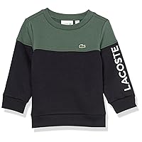 Lacoste Kids' Colourblock Sweatshirt in Organic Cotton Flannel