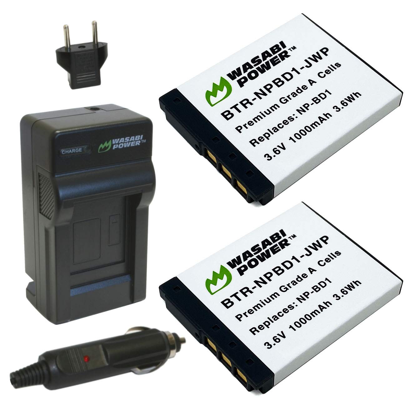 Mua Wasabi Power Battery (2-Pack) and Charger for Sony NP-BD1, NP-FD1 and Sony  Cyber-Shot DSC-G3, DSC-T2, DSC-T70, DSC-T75, DSC-T77, DSC-T90, DSC-T200, DSC-T300,  DSC-T500, DSC-T700, DSC-T900, DSC-TX1 trên Amazon Mỹ chính hãng 2023 |