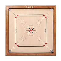 KD Golden Carrom Board Antique Indoor Board Game Approved by Carrom Federation of India & Maharashtra Carrom Association (30x30 (2x1.5))