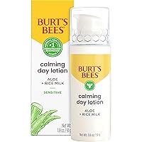 Calming Day Lotion with Aloe and Rice Milk for Sensitive Skin, 98.8% Natural Origin, 1.8 Fluid Ounces
