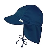 i play. by green sprouts Baby & Toddler Breathable Flap Hat All-day, UPF 50+ sun protection Wet or Dry