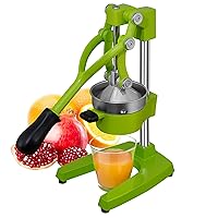 Commercial Heavy Duty Cast Iron Hand Press Manual Orange Citrus Lemon Lime Grapefruit Pomegranate Fruit Juice Squeezer Machine Green