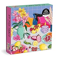 Galison at The Table 500 Piece Puzzle from Galison - Bright and Colorful Puzzle, Fun and Challenging, Thick and Sturdy Pieces, Great Gift Idea