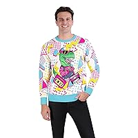 Holiday Hype Men's Ugly Christmas Sweater Holiday Pullover Traditional Fun