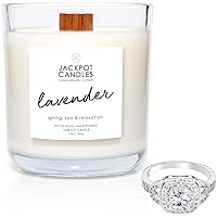 Lavender Candle with Ring Inside (Surprise Jewelry Valued at $15 to $5,000) Ring Size 10