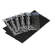 Tablemate 549BK Table Set Rectangular Table Covers, Heavyweight Plastic, 54 x 108, Black, 6/Pack