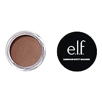 e.l.f. Luminous Putty Bronzer, Lightweight Putty-to-Powder Bronzer For A Radiant, Glowing Finish, Highly Pigmented, Vegan & Cruelty-Free, Get Glowing