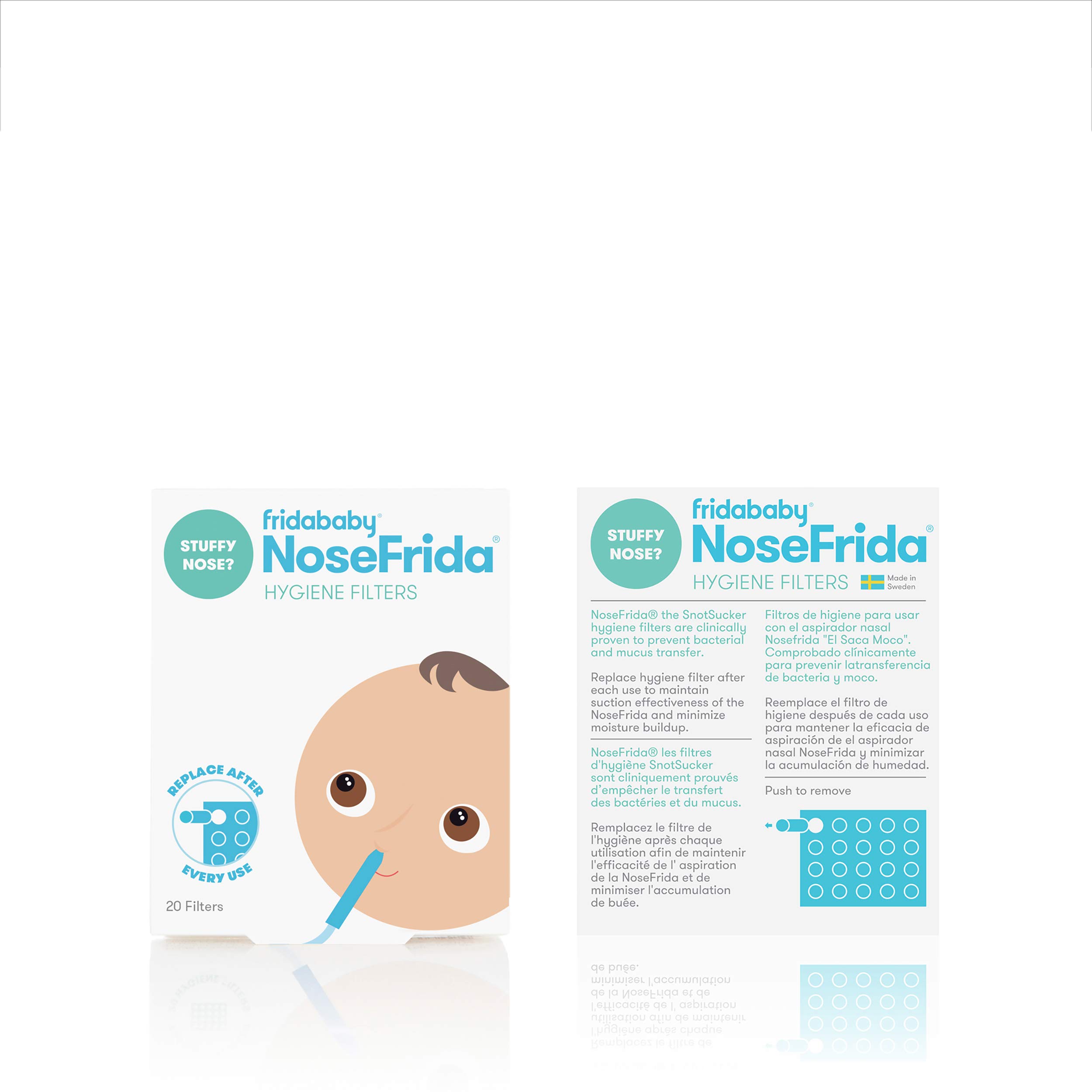 Frida Baby Nasal Aspirator 20 Hygiene Filters for NoseFrida The Snotsucker