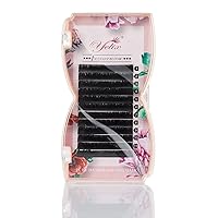 1 Second Blossom Eyelash Extensions Individual Automatic Fan and Easy Flowering Lashes D Curl 0.05mm Thickness by Yelix (13mm Length)