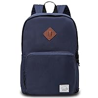 VASCHY School Backpack, Ultra Lightweight Backpack for Men Women Bookbag for Kids Teen Boys Girls Navy