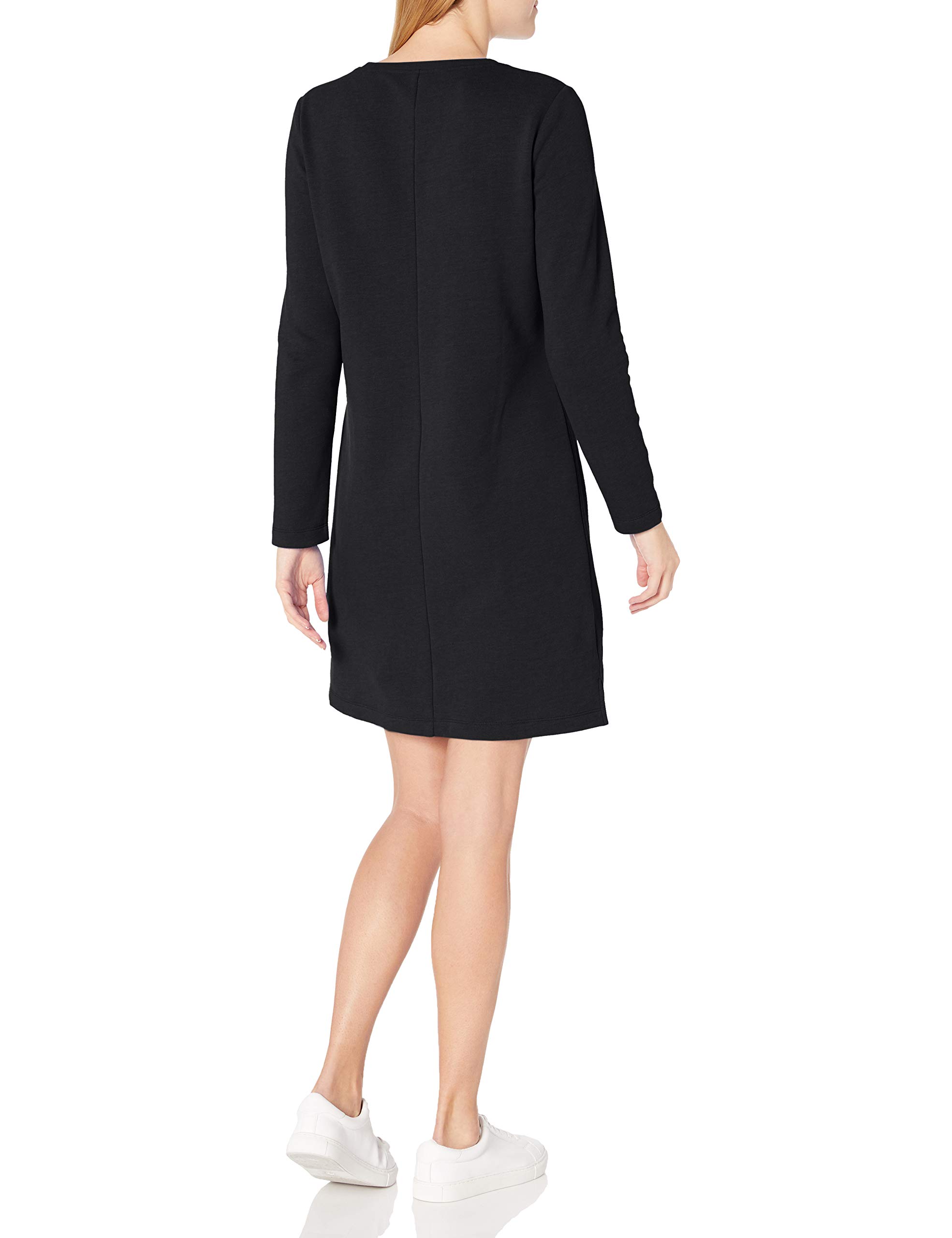 Amazon Essentials Women's Crewneck Long-Sleeve French Terry Fleece Above-The-Knee Dress