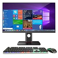 All-in-one Desktop Computer with Intel i7 and pre-Installed Windows 10 All-in-one Computer, 8GB DDR3 480 SSD Support WiFi and 23.8 inches 1920x1080 FHD (Non-Touch)