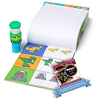 Sticker Wow! Dinosaur: Activity Pad & Sticker Stamp e r Bundle with 1 Theme Compatible M&D Scratch Fun Mini-Pad (32012)