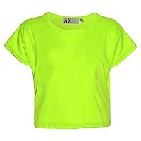 Girls Top Kids Plain Color Stylish Fahsion Trendy T Shirt Crop Top