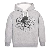 Octopus Japanese Hoodie Womens Mens Jumper Sweatshirt Printed Hooded Top