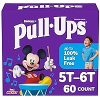 Pull-Ups Boys' Potty Training Pants, Size 5T-6T Training Underwear (46+ lbs), 60 Count