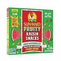 Sun-Maid • Watermelon Sour Raisins Snacks, 0.7 Ounce Snack Bag (28 Total), Dried Fruit, 0g Added Sugar, Non-GMO, Ideal Lunch Box Snack
