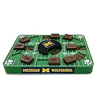 Pets First NCAA Michigan Wolverines Puzzle Toy, Puzzle Treat Dog Toy, Interactive Dog Treat Toy, Dog Puzzle Fedding Slow Toy