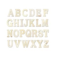 5 Inch 104 Pieces Wooden Unfinished Letters Wood Surface Alphabet Letters for Crafts Wall Decor