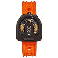 Morphic M95 Series Chronograph Strap Watch w/Date - Black/Orange