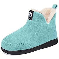 Booties Slipper for Men and Women, Plush Lining Winter Warm House Shoes Memory Foam Slipper Boots
