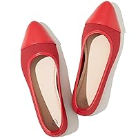 POVOGER Women's Pointed Toe Flats Womens Dressy Ballet Flats Foldable Low Heel Dress Shoes Comfortable