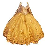 Off Shoulder Prom Quinceanera Dress with Detachable Cape Appliques Formal Evening Gowns Sweet 15 16