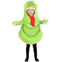 Ghostbusters Kids Slimer Costume Unisex, Slimey Ghost Halloween Costume, Childrens Ghost Outfit for boys & girls